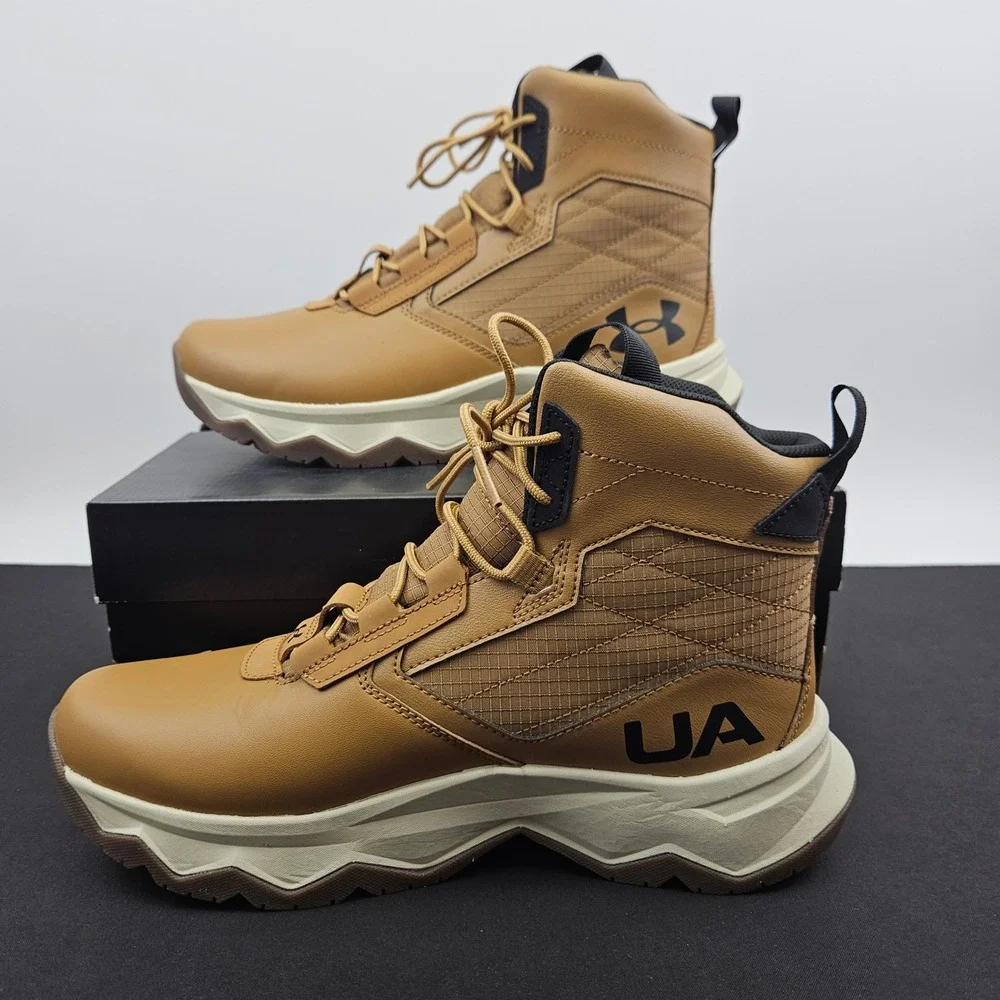 Under Armour Stellar G2 6 Tactical Boots Mens 8.5 Coyote Brown 3025578-200